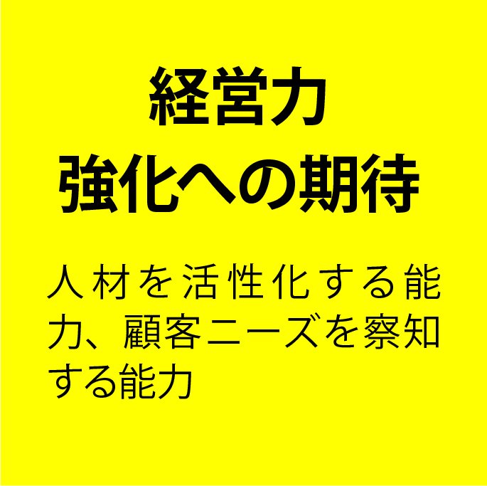経営力強化への期待